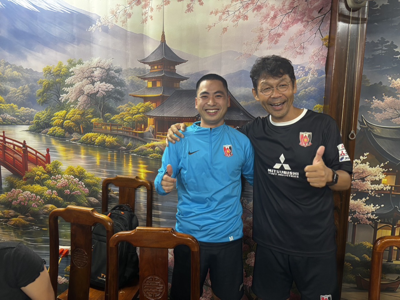親善試合後の懇親会